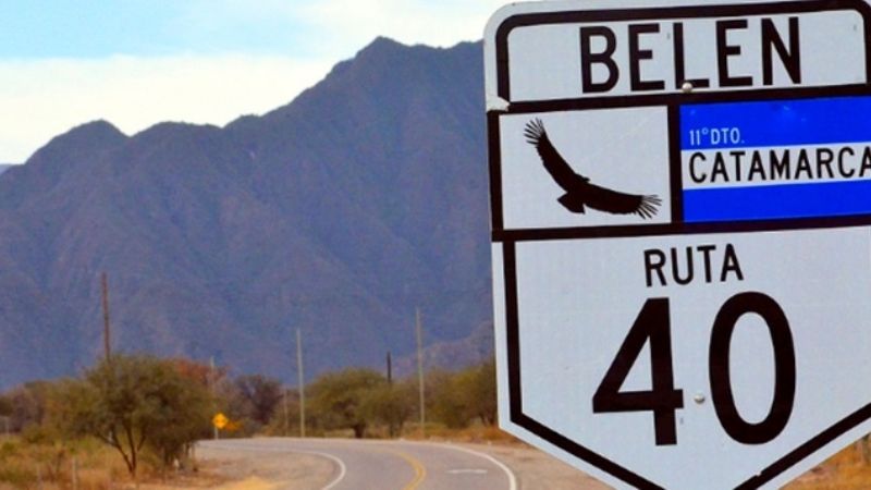 Ruta 40: tareas de reparación en el acceso sur a Belén