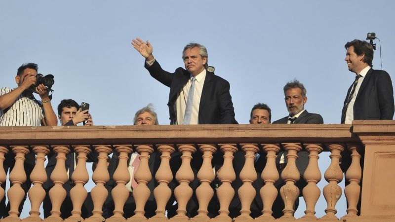 La agenda de Alberto en su primer día como presidente