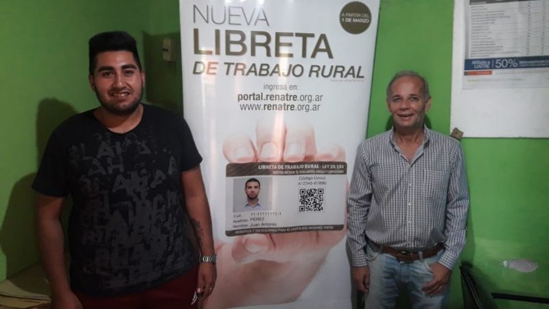 Autoridades del RENATRE presentes en la asunción del gobernador Jalil