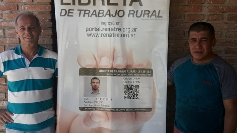 Autoridades del RENATRE presentes en la asunción del gobernador Jalil