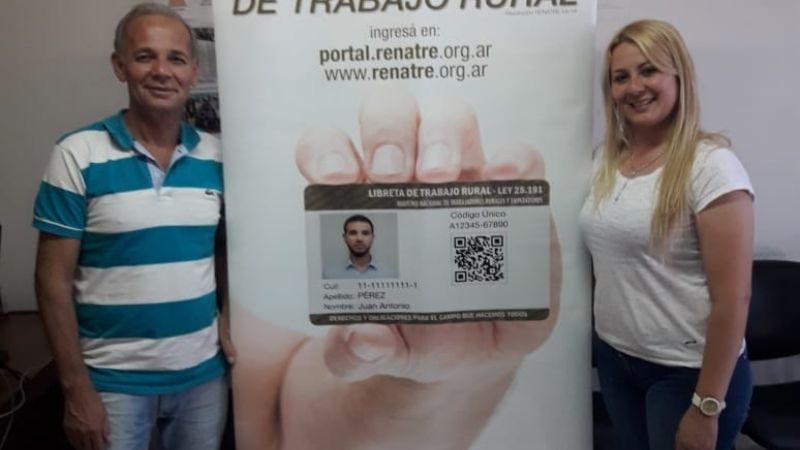 Autoridades del RENATRE presentes en la asunción del gobernador Jalil