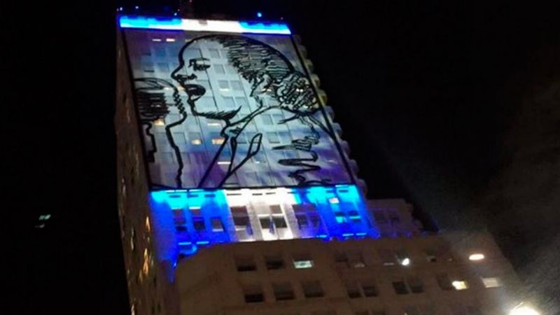 Vuelven a encender la imagen de Evita en Desarrollo Social