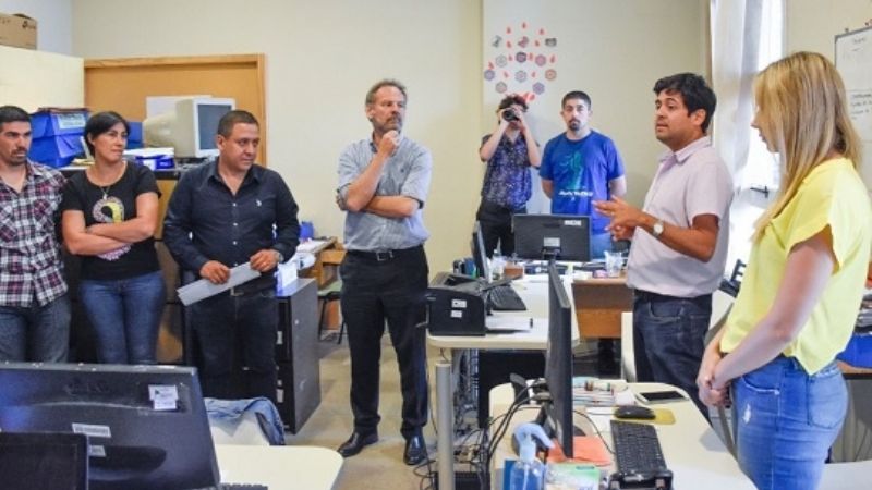 Kozicki y Verón realizaron recorridas por las dependencias del CAPE