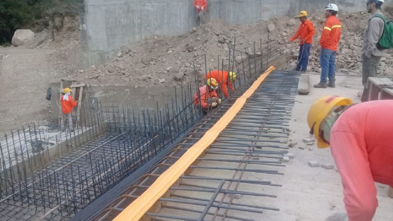 Avanza la obra del desarenador de Andalgalá