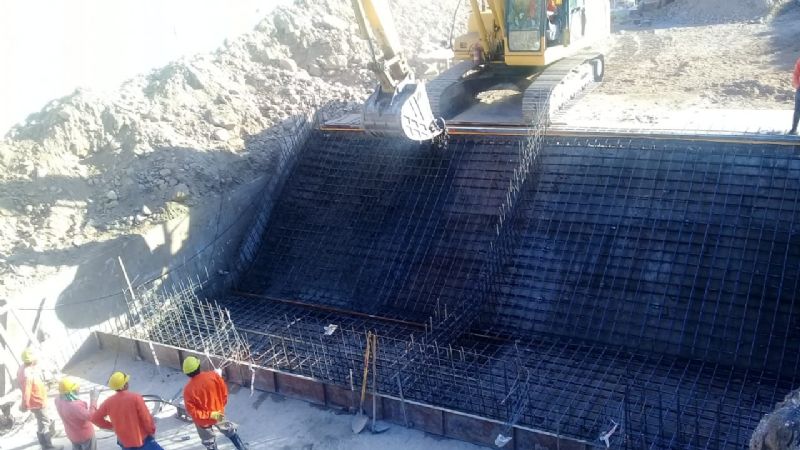 Avanza la obra del desarenador de Andalgalá