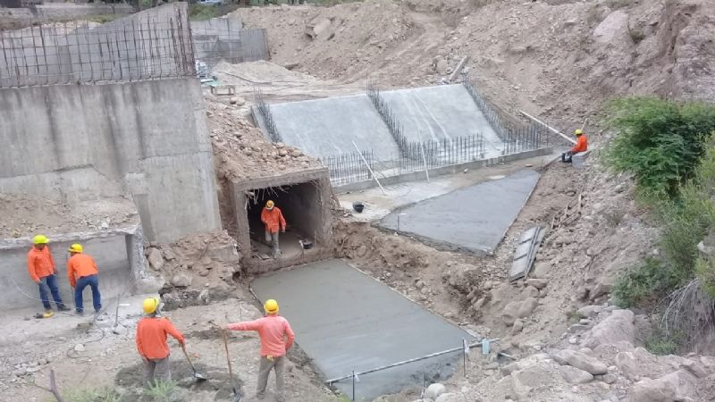 Avanza la obra del desarenador de Andalgalá