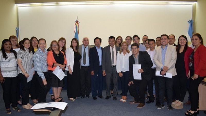 Gordillo presentó parte del equipo que lo acompañará en su gestión