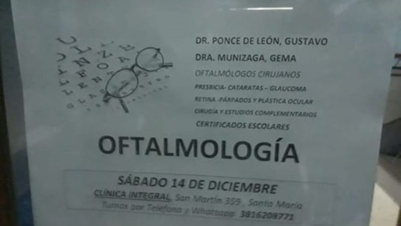 Advierten por oftalmólogos sin matrícula
