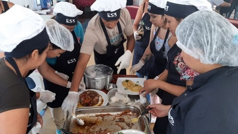 Culminó el primer módulo de la capacitación en Gastronomia