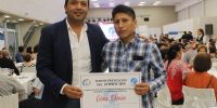CÉSAR DURÁN, el mejor ajedrecista de Catamarca, con intendente Sánchez.