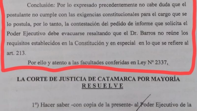 Barros afuera; Gallardo adentro