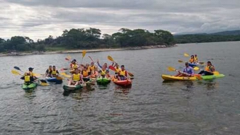 Comenzó la actividad de kayak en Dique de Collagasta