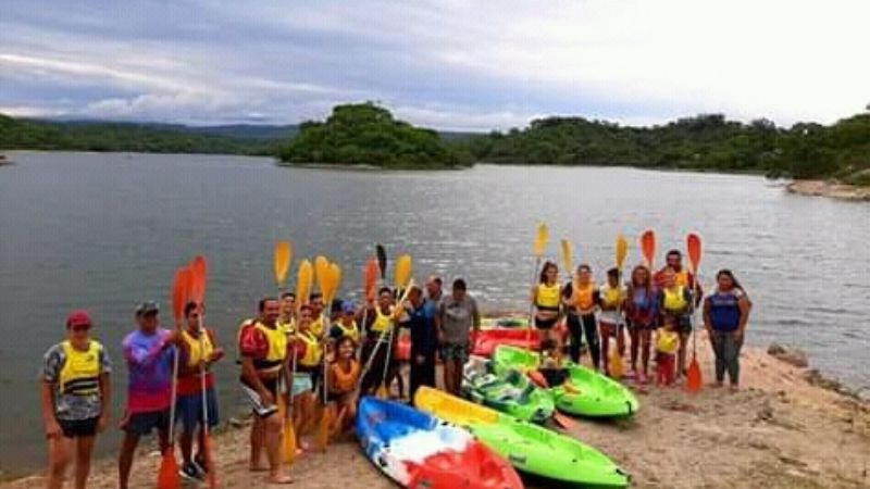 Comenzó la actividad de kayak en Dique de Collagasta