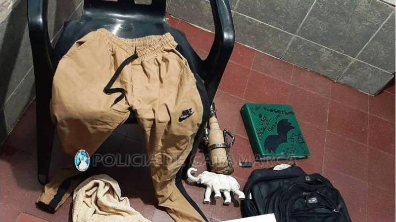 Demoran a un adolescente con varias cosas robadas