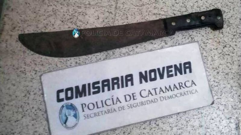 Amenazó de muerte con un machete a personal de la Municipalidad