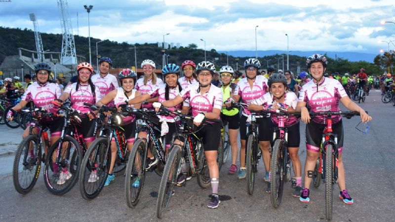 Más de 400 participantes en la bicicleteada en honor a la Virgen del Valle