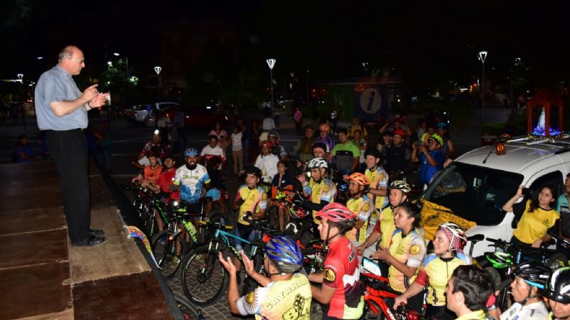 Más de 400 participantes en la bicicleteada en honor a la Virgen del Valle