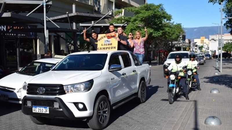 El Campeón Argentino Lisandro Moreyra fue recibido por sus seguidores