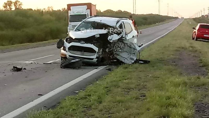 Tremendo choque en la ruta 157