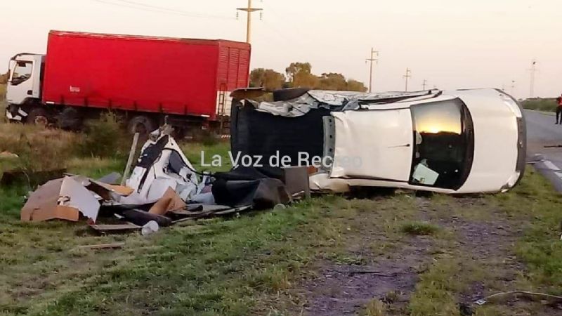 Tremendo choque en la ruta 157