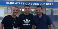 CASCINI Y DELGADO con Agustín, el hijo de Riquelme, 