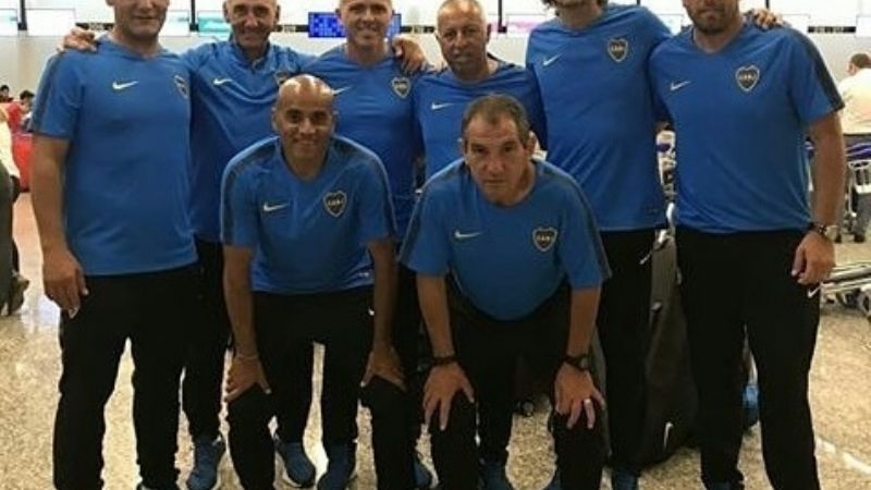 Los DT de las Inferiores en el Boca de Riquelme