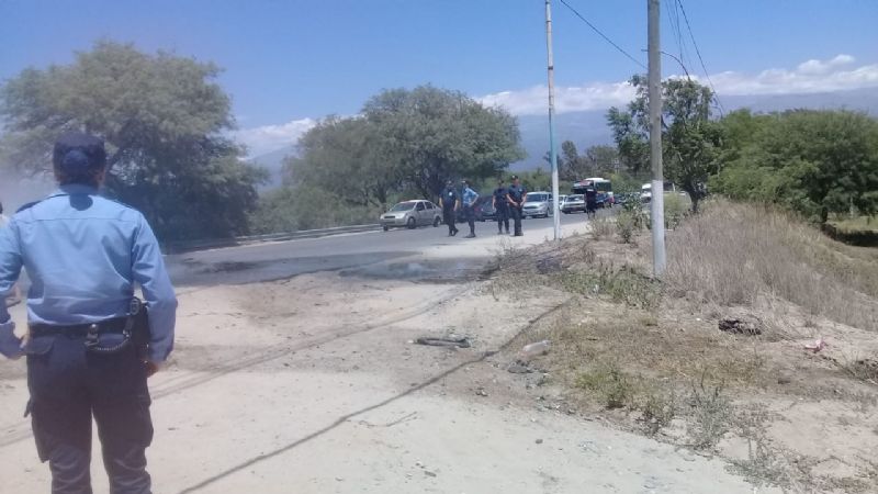 Protesta de contratados en Valle Viejo