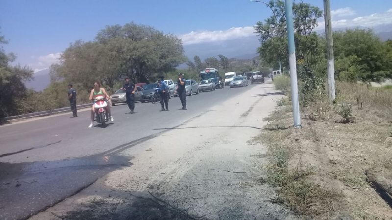 Protesta de contratados en Valle Viejo