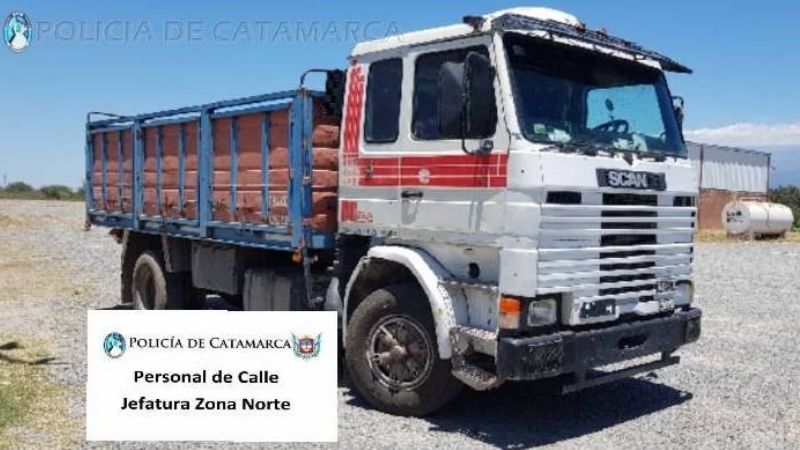 Secuestran un camión robado