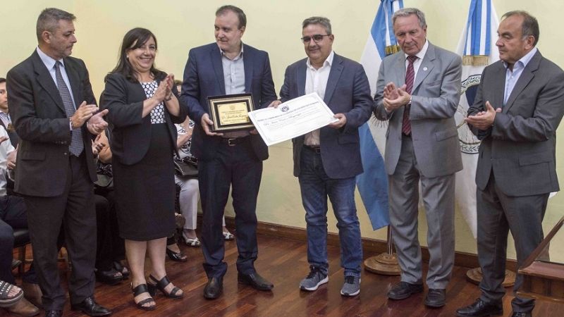 Distinguieron a Reynaga por su compromiso con los DD.HH.