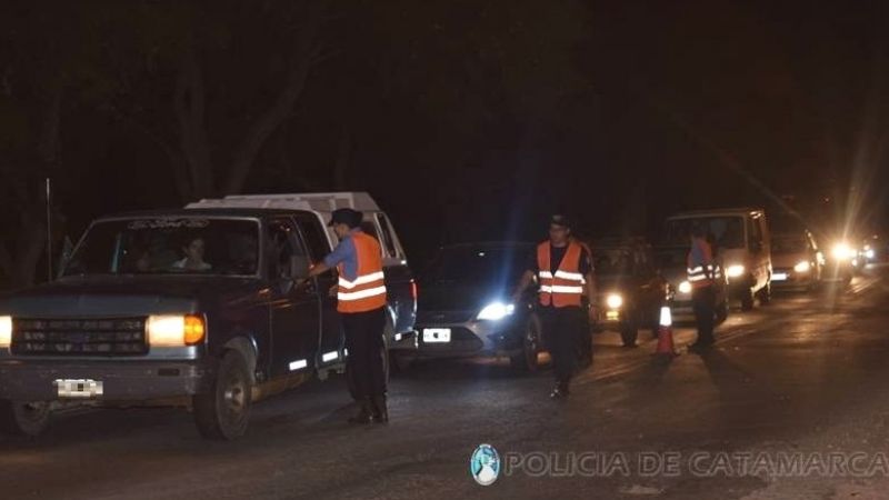 Festejo navideño: la policía controló 22.000 autos