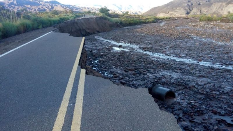 Ruta 60: Cortado el tránsito hacia el paso de San Francisco