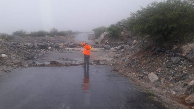 Está cortado el tránsito en el departamento Pomán