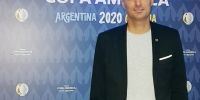 LIONEL SACALONI, el DT de la Argentina asistió al sorteo, en Cartagena.