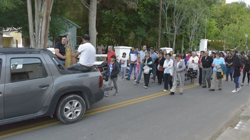 Sánchez acompañó a la comunidad de Fuerte Quemado