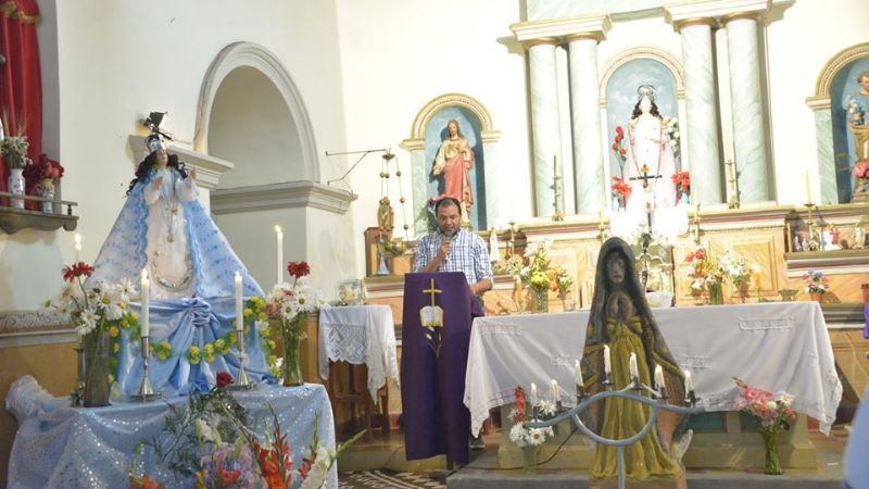 Sánchez acompañó a la comunidad de Fuerte Quemado