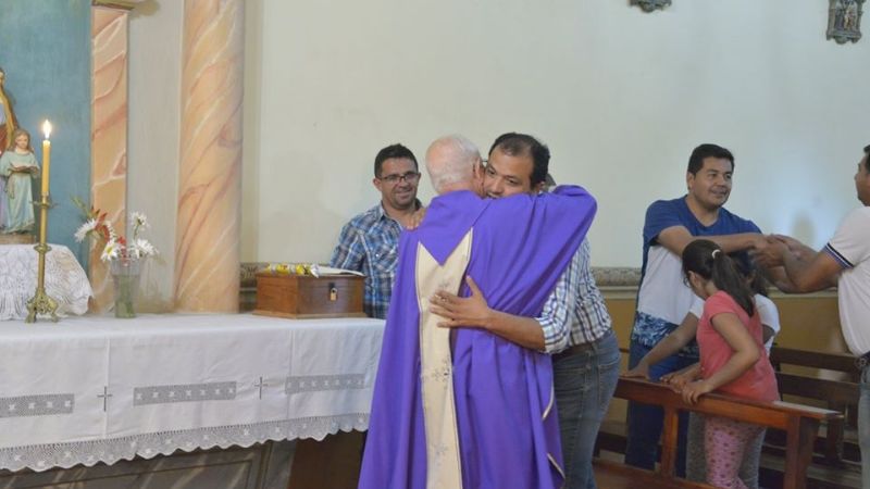 Sánchez acompañó a la comunidad de Fuerte Quemado