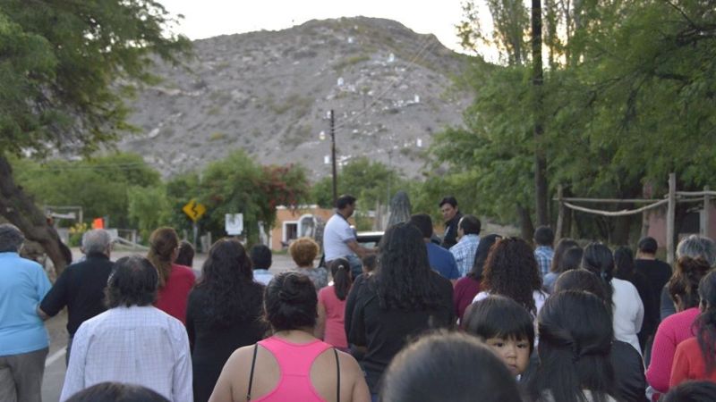 Sánchez acompañó a la comunidad de Fuerte Quemado