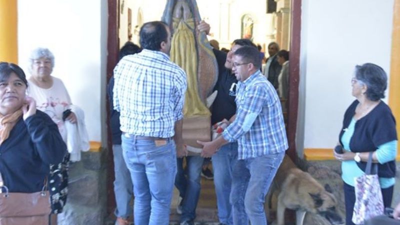 Sánchez acompañó a la comunidad de Fuerte Quemado