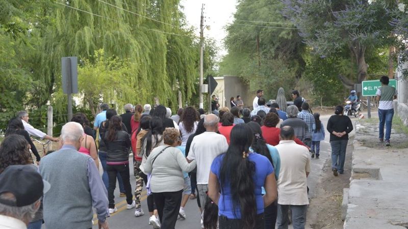 Sánchez acompañó a la comunidad de Fuerte Quemado
