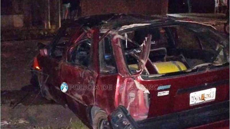 Adolescente al volante protagonizó un tremendo vuelco