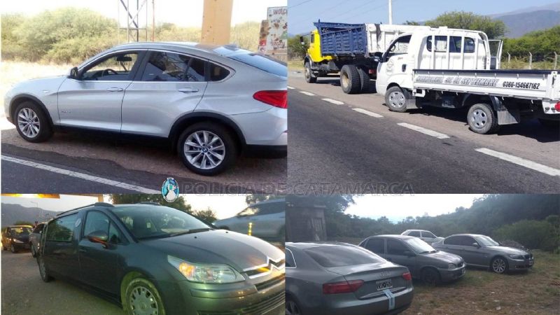 Secuestran 222 vehículos en operativos de puestos camineros y la Capital