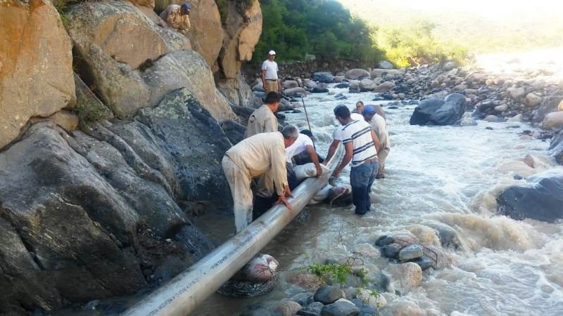 Se restableció el servicio de agua en El Rodeo