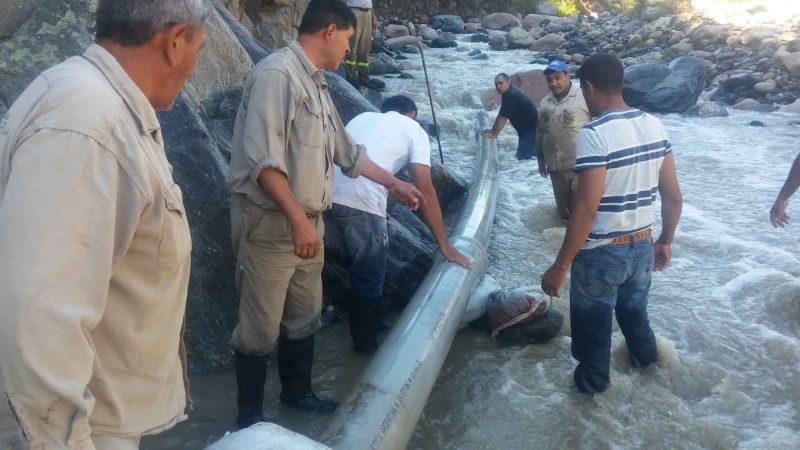 Se restableció el servicio de agua en El Rodeo