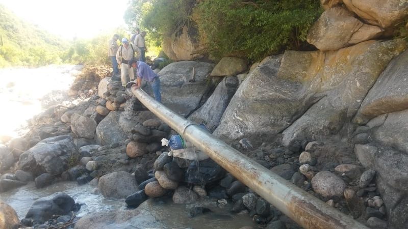 Se restableció el servicio de agua en El Rodeo