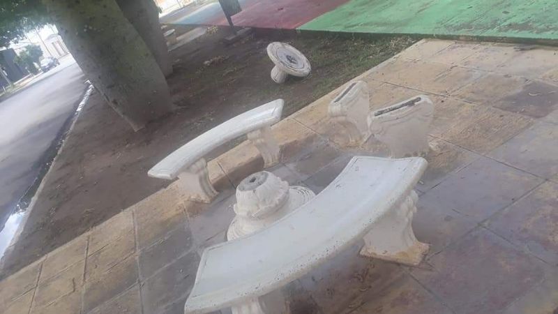 Repudiable: sigue el vandalismo en paseos públicos