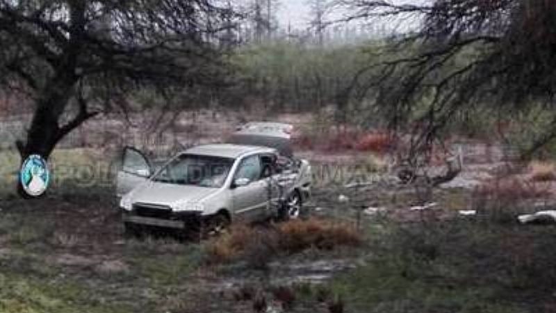 Tremendo vuelco en la ruta 33