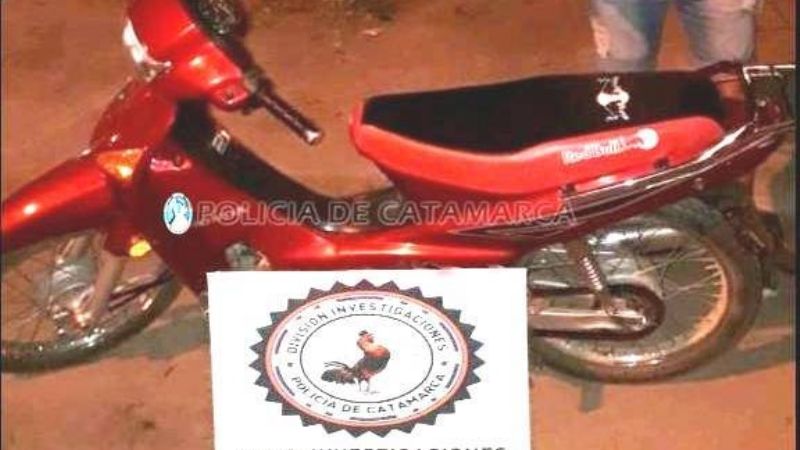 Recuperan una moto robada en la zona sur de la Capital