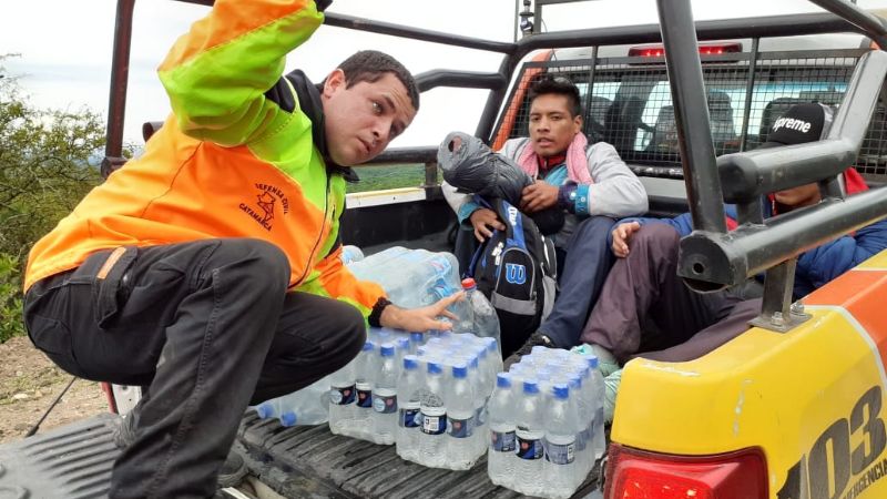 Asisten a los peregrinos que llegan la provincia