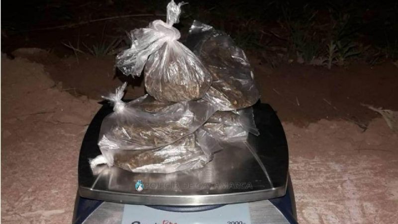 Secuestran droga y detienen a un joven en Belén